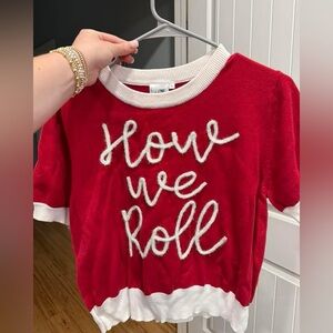 QUEEN OF SPARKLES Red and White Skirt